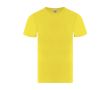 T-shirt adulte à manches courtes en coton avec col rond 150 g/m² couleur jaune