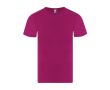 T-shirt adulte à manches courtes en coton avec col rond 150 g/m² couleur fuchsia