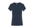 T-shirt femme en coton manches courtes 150 g/m² couleur bleu marine