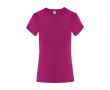 T-shirt femme en coton manches courtes 150 g/m² couleur fuchsia