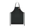 Tablier en coton recyclé avec liens de réglage 180 g/m² couleur noir