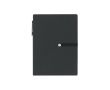 Bloc-notes A6 avec feuilles, notes autocollantes et stylo couleur noir