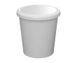 Gobelet réutilisable espresso avec couvercle Americano® Piccolo 100 ml couleur blanc