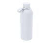 Gourde en acier inoxydable avec anse en silicone 750 ml couleur blanc