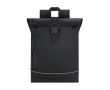 Sac à dos roll-top avec bande réfléchissante et fermeture à boucle 15\" couleur noir