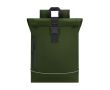 Sac à dos roll-top avec bande réfléchissante et fermeture à boucle 15\" couleur vert