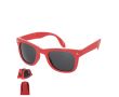 Lunettes de soleil pliables avec protection UV400 et étui couleur rouge