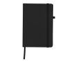 Carnet A5 à couverture en similicuir avec élastique, pages lignées couleur noir