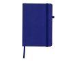 Carnet A5 à couverture en similicuir avec élastique, pages lignées couleur bleu marine