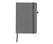 Carnet A5 à couverture en similicuir avec élastique, pages lignées couleur gris