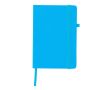 Carnet A5 à couverture en similicuir avec élastique, pages lignées couleur bleu ciel