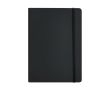 Carnet A5 ligné à couverture souple en cuir synthétique recyclé couleur noir