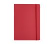 Carnet A5 ligné à couverture souple en cuir synthétique recyclé couleur rouge