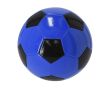 Ballon de football taille 5 en similicuir, bicolore avec pentagones couleur bleu