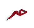 Tour de cou classique en polyester recyclé avec fermeture de sécurité couleur rouge