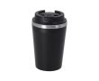 Gobelet isotherme à emporter en inox avec couvercle hermétique 350ml couleur noir