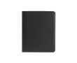 Pochette A4 zippée avec compartiments en cuir synthétique couleur noir