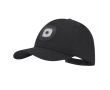 Casquette 5 panneaux en polyester avec lampe 4 LED amovible 200 mAh couleur noir
