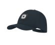 Casquette 5 panneaux en polyester avec lampe 4 LED amovible 200 mAh couleur bleu marine