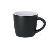 Tasse en céramique avec finition noire mate et intérieur coloré 350 ml couleur blanc
