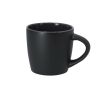 Tasse en céramique avec finition noire mate et intérieur coloré 350 ml couleur noir