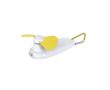 Ventilateur portable avec lampe torche LED et mousqueton de transport couleur jaune