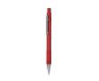 Stylo en aluminium recyclé finition mate encre bleue couleur rouge