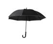 Parapluie coupe-vent avec liserés réfléchissants sur les bords Ø120 couleur noir