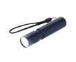 Lampe torche en aluminium recyclé avec zoom et batterie rechargeable couleur bleu marine