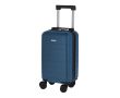 Valise cabine rigide en plastique avec roues amovibles couleur bleu marine