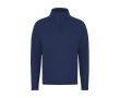Sweat unisexe en molleton gratté 280 g/m² à demi-zip couleur bleu marine