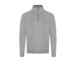 Sweat unisexe en molleton gratté 280 g/m² à demi-zip couleur gris