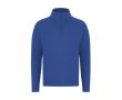 Sweat unisexe en molleton gratté 280 g/m² à demi-zip couleur bleu
