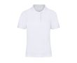 Polo femme en coton piqué, manches courtes, coupe féminine, 180 g/m² couleur blanc