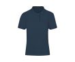 Polo femme 100 % coton piqué, manches courtes 180 g/m² couleur bleu marine