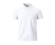 Polo enfant manches courtes en tissu technique respirant 180 g/m² couleur blanc