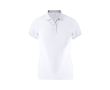 Polo femme ajusté manches courtes en tissu technique 180 g/m² couleur blanc