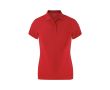 Polo femme ajusté manches courtes en tissu technique 180 g/m² couleur rouge
