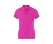 Polo femme ajusté manches courtes en tissu technique 180 g/m² couleur fuchsia
