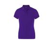 Polo femme ajusté manches courtes en tissu technique 180 g/m² couleur mauve