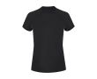 T-shirt technique femme manches courtes raglan polyester 135 g/m² couleur noir