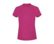 T-shirt technique femme manches courtes raglan polyester 135 g/m² couleur fuchsia