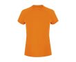 T-shirt technique femme manches courtes raglan polyester 135 g/m² couleur orange fluorescent
