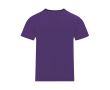 T-shirt technique enfant en polyester à manches courtes 135 g/m² couleur mauve