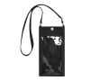 Sac bandoulière en similicuir avec écran transparent et usage tactile couleur noir