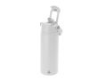 Gobelet isotherme en inox avec couvercle à ouverture et paille 550 ml couleur blanc