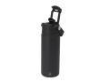 Gobelet isotherme en inox avec couvercle à ouverture et paille 550 ml couleur noir