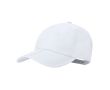 Casquette 5 panneaux en microfibre avec fermeture réglable à scratch couleur blanc