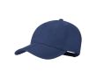 Casquette 5 panneaux en microfibre avec fermeture réglable à scratch couleur bleu marine
