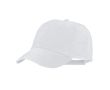 Casquette en microfibre à 5 panneaux avec perforations à l’arrière couleur blanc